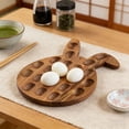 thumbnail image 1 of Purpose Wooden Serving Board And Egg Tray With Handle For Cheese Platter Reusable Craftsmanship Kitchen And Outdoor Use, 1 of 3