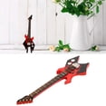 thumbnail image 4 of Mini Basse, Mini Guitare Décoration Choix Cadeau Simulation pour Maison pour Chambre Noir Rougeâtre, 4 of 8