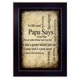 thumbnail image 1 of "Papa Says" by Susan Ball Printed Framed Wall Art, 1 of 2