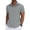 Grey, variant on cfhntfmh Mens Hawaiian Linen Shirt Short Sleeve Button Collared T-Shirts Casual Summer Beach Vacation Tops Trendy Clothes