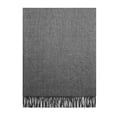 thumbnail image 2 of Faux Cashmere Throw Charcoal, 2 of 3