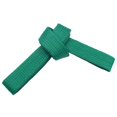 thumbnail image 2 of TOPTIE Karate TaeKwonDo Belt, Martial Arts Double Wrap Solid Rank Belt-Green-Size 5, 2 of 7