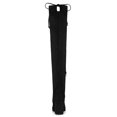 thumbnail image 4 of Unique Bargains Bottes Cuissardes à Talon Épais à Bout Rond pour Femmes, 4 of 8