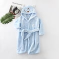 thumbnail image 3 of Sunnyoo Toddler Girls Hooded Flannel Nightrobe Sleepwear Robe Cartoon Bathrobe, Sizes 1-8, 3 of 3