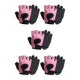thumbnail image 1 of Wweixi 1 Pair Sports Gloves Portable Outdoor Cycling Breathable Shock Absorption Mitts Elastic Nonslip Riding Protection Mittens Pink L 5PCS, 1 of 6