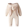 thumbnail image 3 of Tenue de Pâques pour Bébé Garçon Tout-Petit, Grenouillère à Capuchon Lapin, Cache-Couche à Fermeture Éclair, Mignon Cache-Couche à Col Ras du Cou, 3 of 9