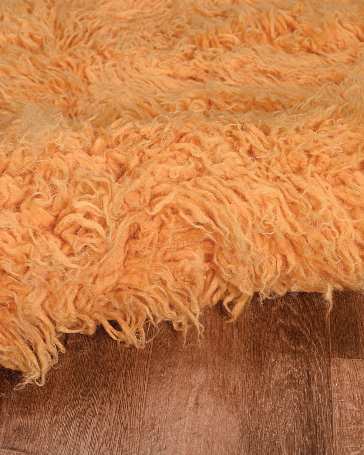 Tapis Nouveau Flokati 1400 gr rond de 8', Sorbet