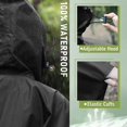 thumbnail image 3 of LEEYNEER Poncho de Pluie Imperméable à Capuche pour Adultes Femmes avec Poches, 3 of 6