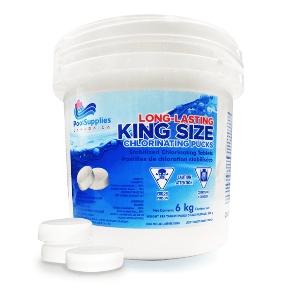 King Size Chlorine Pucks Stabilized (6 Kg) by Pool Supplies Canada