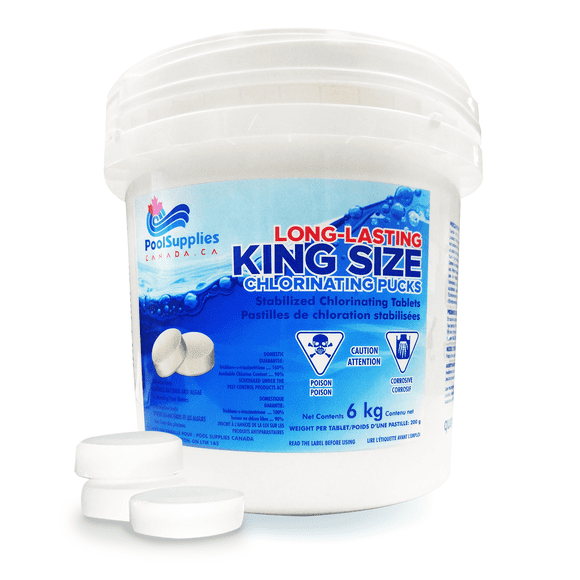 King Size Chlorine Pucks Stabilized (6 Kg) by Pool Supplies Canada