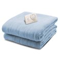 thumbnail image 1 of Biddeford Couvertures Tricot Confort Chauffant, Queen, Bleu Nuage, 1 of 2