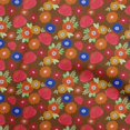 thumbnail image 1 of oneOone Viscose Jersey Maroon Fabric Abstract Retro Floral Sewing Material Print Fabric By The Yard 60 Inch Wide, 1 of 4