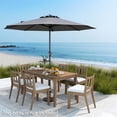 thumbnail image 4 of Gymax Outdoor Patio Umbrella Modern Table Umbrella w/8 Heavy Duty Ribs Sun-proof Gray, 4 of 10