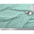 thumbnail image 2 of Soimoi Poly Crepe Fabric Floral,Bird & Sheep Kids Printed Fabric 1 Yard 52 Inch Wide, 2 of 3