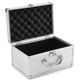 thumbnail image 3 of Foam Tool Box Organizer Aluminum Suitcase Tool Case for -Hardware Toolbox Storage Boxes 23X15X12.5Cm,1 * Foam Tool Box,Silver, 3 of 6