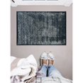 thumbnail image 2 of Linon Vintage Ilussion Power Loomed Microfiber Polyester 2'x3' Rug in Navy, 2 of 3