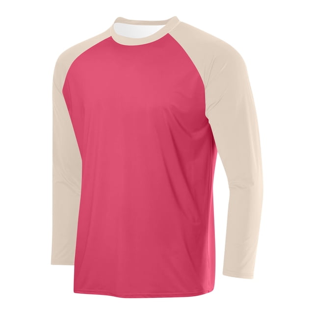 LOVZFMLL Men's Shirts, Colorblock Classic Fashion Crew Neck T-Shirts, Casual Essential Versatile Pullover, Relaxed Fit Fall Clothes
