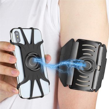 mmirethe 360Â°Detachable Running Armband Cell Phone Holder Arm Band for Gym Workout