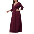 thumbnail image 2 of LSLJS Robe Longue en Dentelle Ajourée Mode Femme Robe de Soirée Robe de Cocktail pour Femmes Soirée, 2 of 7