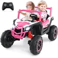 thumbnail image 1 of Costway 24V Kids Ride on UTV with 4 x 100W Powerful Engine Remote Control High/Low Speed Pink, 1 of 10