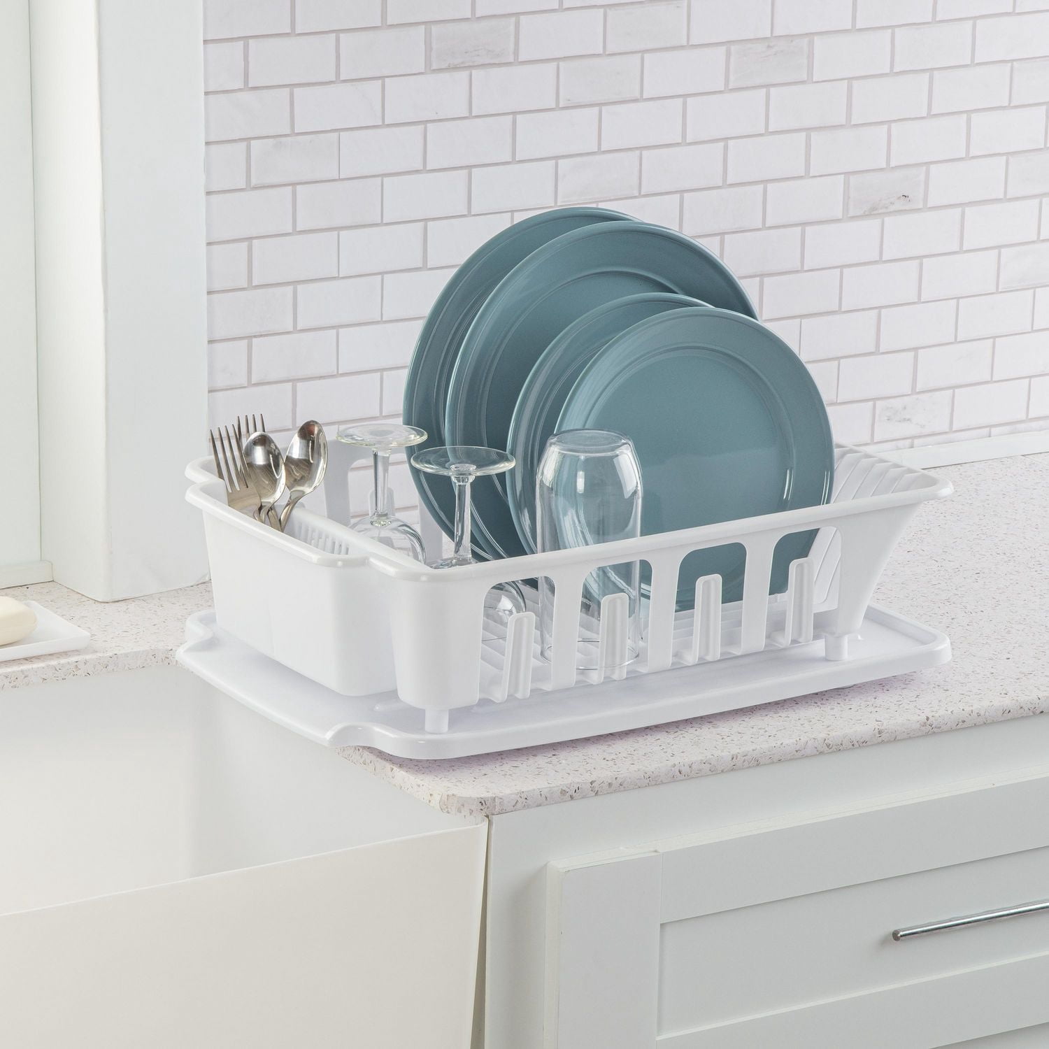 Sterilite 2 Piece Sink Set - White