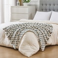 thumbnail image 2 of Mainstays velvet plush throw,size 50X60",block floral print pattern., 2 of 5