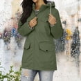 thumbnail image 4 of Yuyuzo Manteau de Pluie pour Femmes à Manches Longues, Léger, à Capuche, Imperméable, Actif, Extérieur, Veste de Pluie, 4 of 7