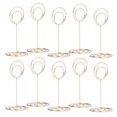thumbnail image 1 of 10Pcs Table Number Holder Wedding Note Holder Circle Business Card Holder Ornaments Cute Shape Elegant Electroplating Charming, 1 of 8