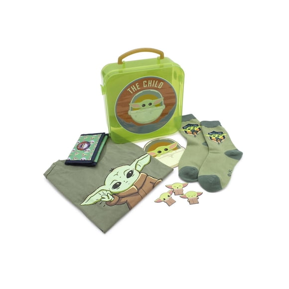 Loot Box Boy's Gift Set Mandalorian T&Case L/XL