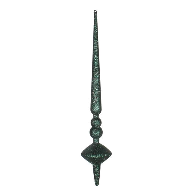 Vickerman M183374G 12 Po. Ornement de Cupola Pailleté Vert Minuit