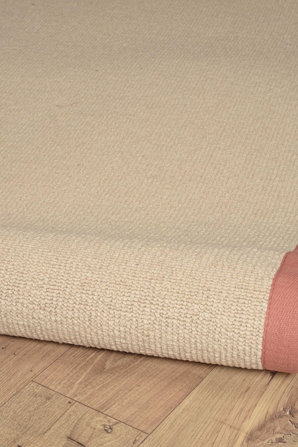 Tapis Athena naturel et orange brûlé de 5 pi x 8 pi