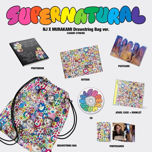 【NewJeans】新品未開封Attention bag ver. 3種セット NewJeans 'Supernatural' NJ X MURAKAMI (Drawstring Bag ver