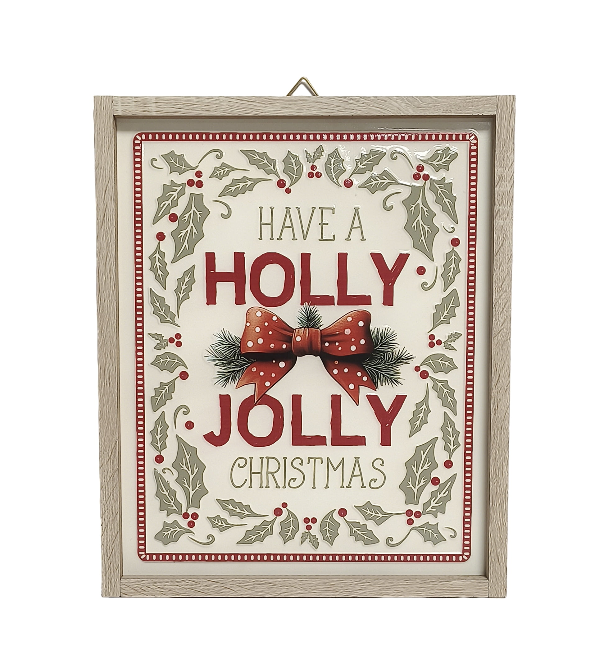 Christmas Holly Jolly Hanging Decor