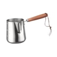 thumbnail image 3 of GUOOL Cafetière Turque Chauffe-Lait en Acier Inoxydable pour Café, Maison, Bureau 350 ml, 3 of 9
