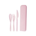 thumbnail image 2 of Reusable Utensil Set, Wheat Straw Cutlery, Portable Travel Case, Outdoor Dining Essentials, Camping Picnic Gear, Eco-Friendly Kitchenware, 2 of 6