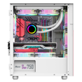 thumbnail image 5 of Étui pour PC de Jeu Tour ATX en Verre Trempé Rose et Blanc, 5 of 5