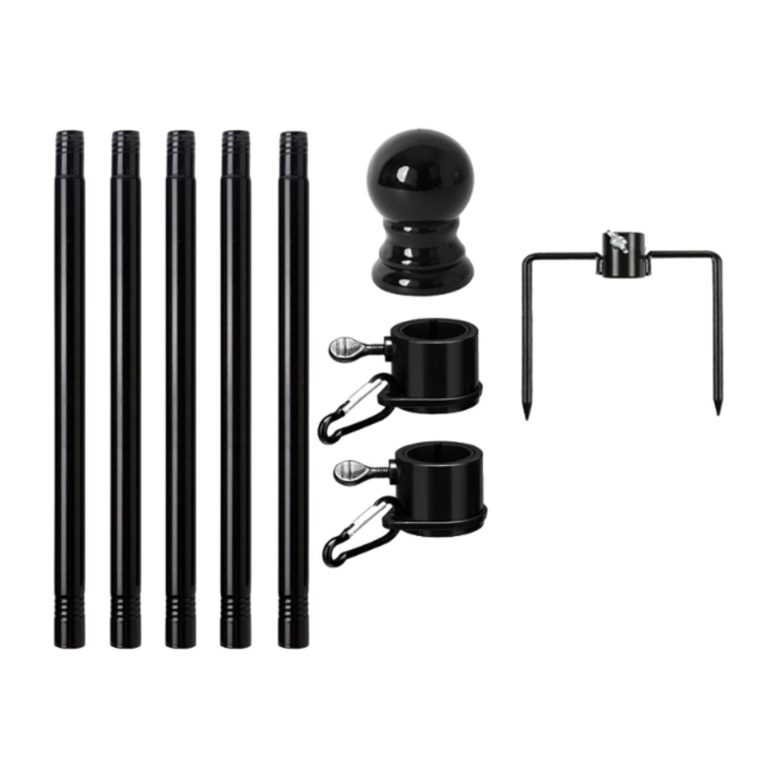 koolsoo Flag Pole Commerical Sturdy Residential for Truck Garage Outside Length 189.5cm