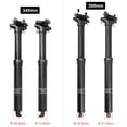 thumbnail image 3 of Arealer 30.9mm/31.6mm Mountain Bike Seatpost with Adjustable Height MTB Cable Controlled Hydraulic Seatpost Remote Internal Inner Cable Routing Bicycle Seat Post, 3 of 7