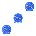 thumbnail image 2 of ZLight Educational Clock Learning Time Cognition Kindergarten Teaching Intelligence Development Activities Toys Birthday Blue 3Set, 2 of 6