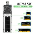 thumbnail image 3 of External M.2 NGFF SATA SSD Enclosure High Speed USB3.0 Gen1 5Gb/S Transparent SATA SSD Hard Drive Case for PC Black, 3 of 7