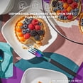thumbnail image 3 of Corelle Pure White 12-Piece Square Glass Dinnerware Set (Service for 4), 3 of 8
