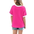 thumbnail image 4 of Rbaofujie T-Shirts à Manches Courtes pour Filles, Hauts d'Été pour Enfants, Col Rond, 5-15 Ans, 4 of 8