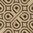 thumbnail image 1 of Ahgly Company Tapis d'Intérieur Lavable en Machine Carré Jaune Transitionnel, 7 Pieds Carré, 1 of 7
