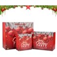 thumbnail image 1 of Ensemble de 3 Sacs Cadeaux en Papier de Noël avec Poignées, Sacs Cadeaux de Noël en 3 Tailles Grandes Moyennes Petites, Sacs Cadeaux Réutilisables Rouge Bleu, 1 of 5