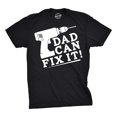 thumbnail image 1 of Mens Dad Can Fix It T Shirt Funny Power Tools Fathers Day Tee for Guys (Black) - 5XL, 1 of 2