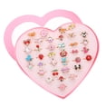 thumbnail image 2 of 36PCS Kid's Ring Cute Cartoon Adjustable Jewelry Ring Alloy Ring for Girls, 2 of 9