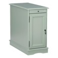 thumbnail image 1 of Linon Bartow Multi Function Storage Accent Table USB Charging in Aqua Blue Wood, 1 of 16
