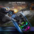 thumbnail image 4 of Wireless Gaming Mouse, 8000 DPI, RGB Lighting, USB-C, 200 Hours Battery Life, Tri-mode Connection, 4 of 10