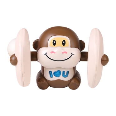 EGNMCR Jouet Singe Roulant Électrique Qui Se Retourne et Danse, Commande Vocale, Drôle avec Musique Dinosaur Puppets Cadeaux d'Anniversaire pour Enfants