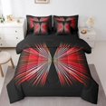thumbnail image 1 of Erosebridal Abstract Butterfly Bedding Sets Full Size, Geometry Lines Comforter Sets with Sheets, Reversible 7pcs, 1 of 5